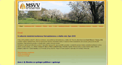 Desktop Screenshot of msvv.cz
